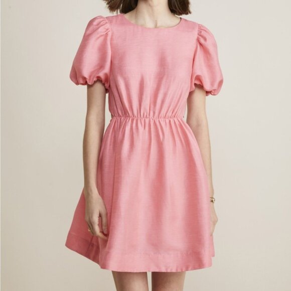 Vineyard Vines | Puff Sleeve Cutout Dress - Picture 11 of 11